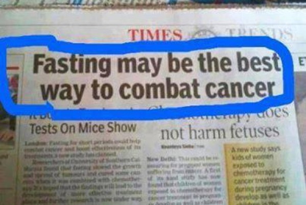 Fasting Helps Combat Cancer and Boost Treatment